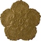 Ekena Millwork Shell Ceiling Medallion, Hand-Painted Gold, 25 5/8"OD x 1"P CM25SHGLS - alternate 1